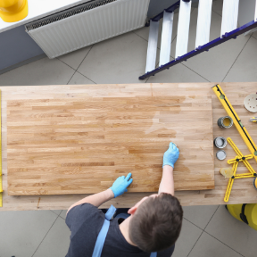 Wood staining